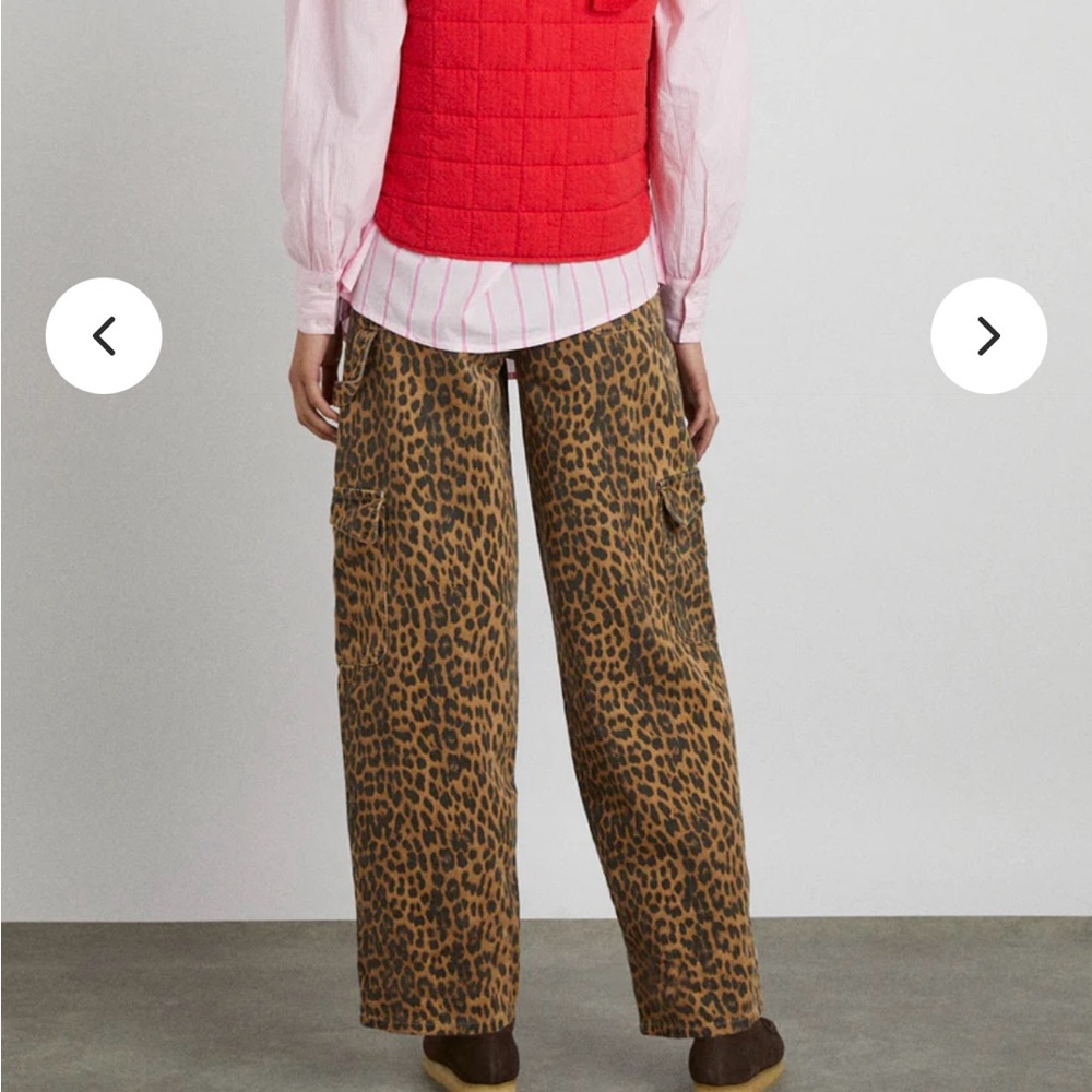 Damson madder leopard Dion cargo jeans